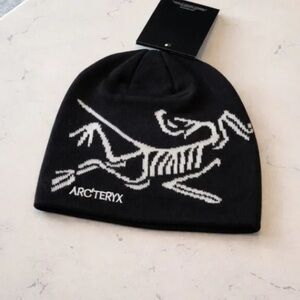 Arc'teryx Charcoal and White Logo Beanie
